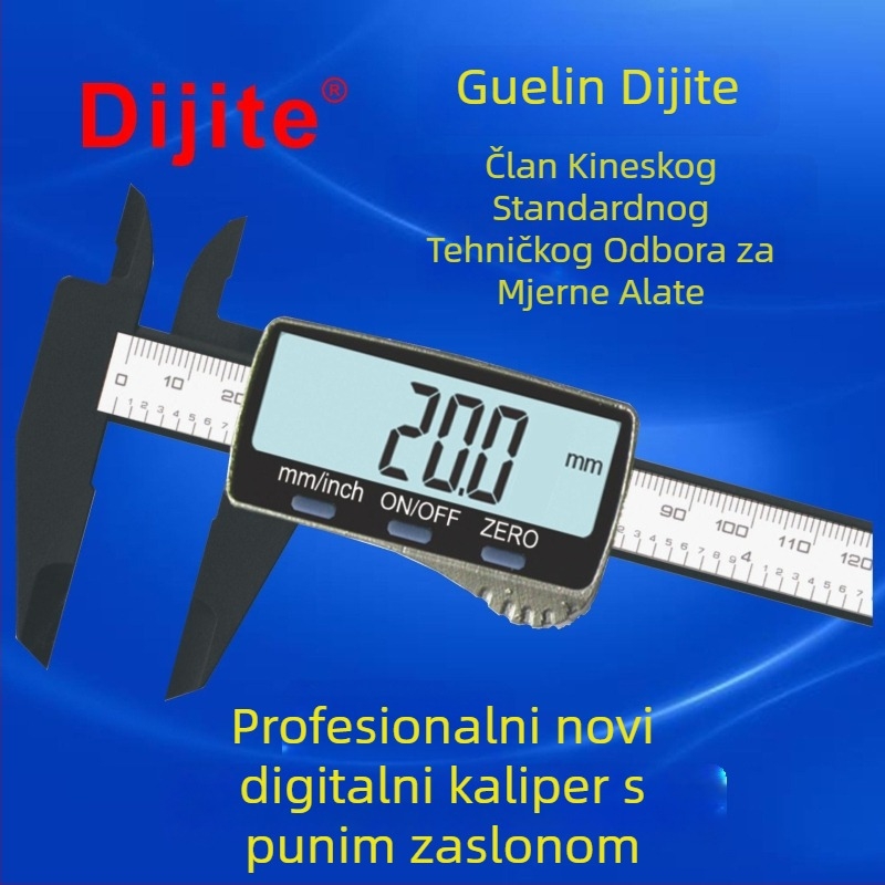 Dijite digitalni kaliper, plastično kućište, LCD zaslon