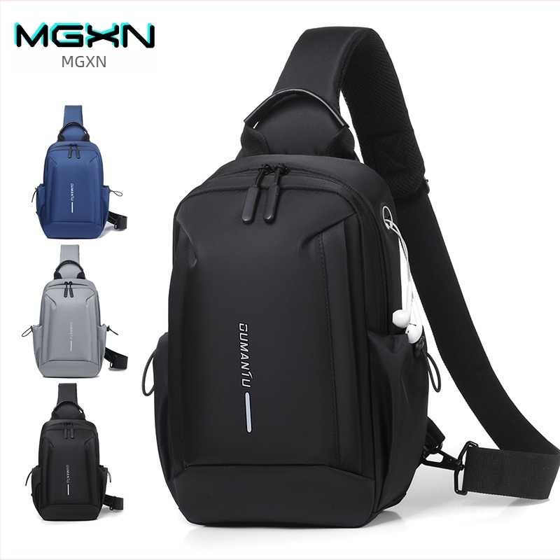 Muška prsna torba za svakodnevnu upotrebu, urbani jednostavni stil; materijal: najlon; funkcije: prozračna, vodootporna, ultra lagana; marka: Meters high rhinoceros