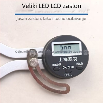 Lianyu digitalni klizni mjerač velikog raspona, proširena čeljust, digitalni prikaz, vanjski mjerač, 0–150 mm, duljina čeljusti 160 mm