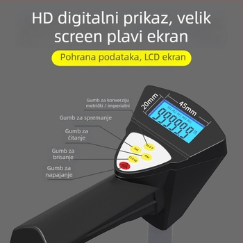 Bonte ručni mjerač udaljenosti – model Ranging Wheel, digitalni zaslon, domet 999999, točnost 100, za mapiranje na otvorenom