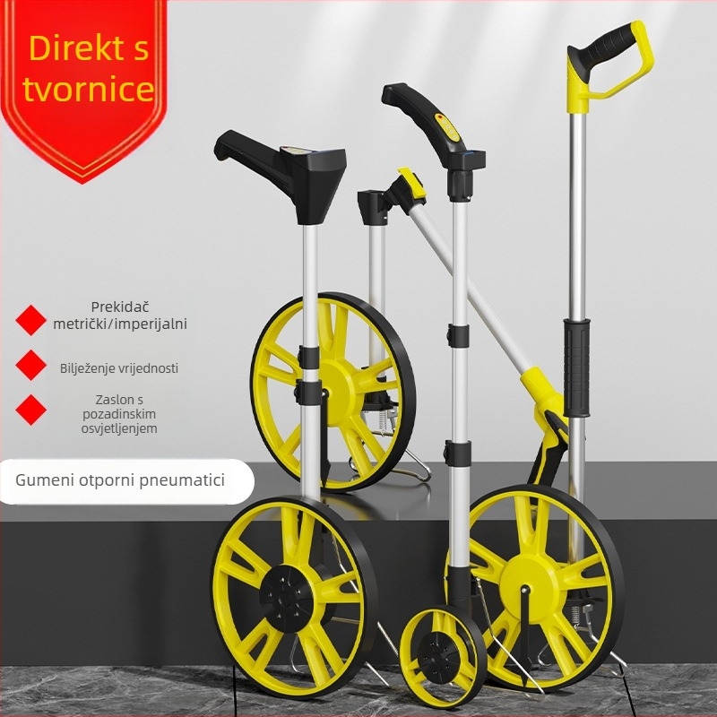 Bonte ručni mjerač udaljenosti – model Ranging Wheel, digitalni zaslon, domet 999999, točnost 100, za mapiranje na otvorenom