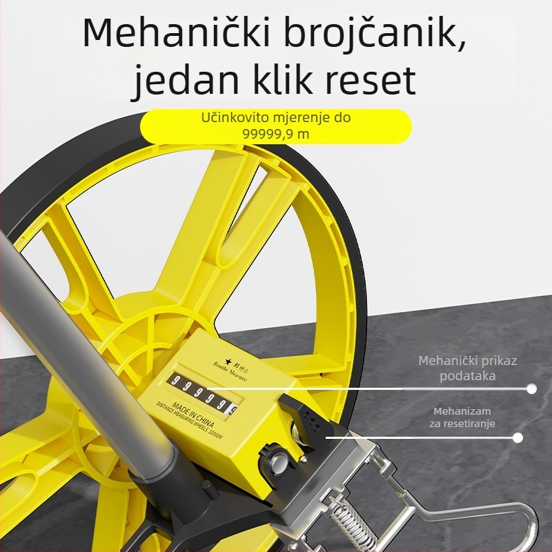 Bonte ručni mjerač udaljenosti – model Ranging Wheel, digitalni zaslon, domet 999999, točnost 100, za mapiranje na otvorenom