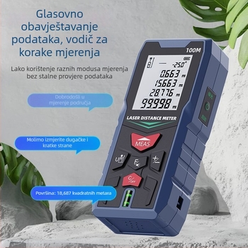 Laser rangefinder s dvostrukim laserom i infracrvenom mjernom trakom, potpuno automatski, visoko precizan elektronički uređaj za mjerenje udaljenosti