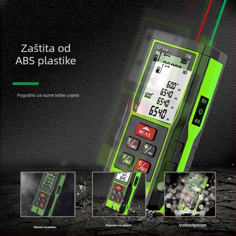 Laser rangefinder s dvostrukim laserom i infracrvenom mjernom trakom, potpuno automatski, visoko precizan elektronički uređaj za mjerenje udaljenosti