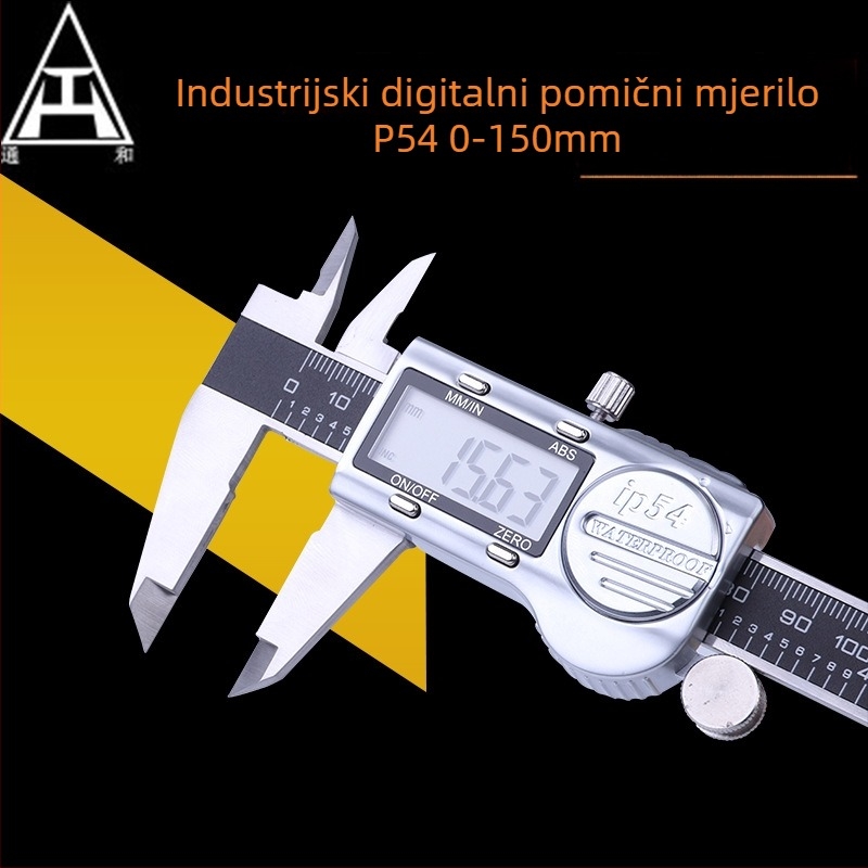 IP54 vodootporni digitalni šubler 0-150/200/300 mm, visoka preciznost industrijska mjerenja