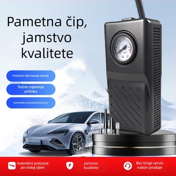 Bežična automobilna pumpa s dvostrukim cilindrom — 48V, 120W, 50 L/min, radno vrijeme 5–20 minuta
