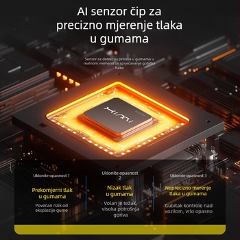 Automobilska pumpa za gume, prijenosna električna pumpa visoke snage, 12V, 120W, duljina kabla 3 m, protok zraka 35 L/min