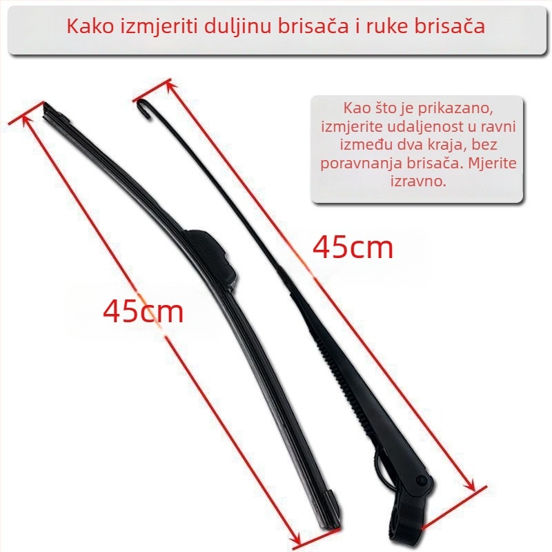 Brisač stakla za električni tricikl — jednostrani, univerzalni brisač