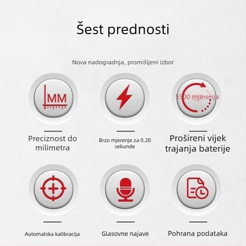 Delixi laserski mjerač udaljenosti – Brend Delixi, Tip: laserski mjerač udaljenosti, Podrijetlo: Kina