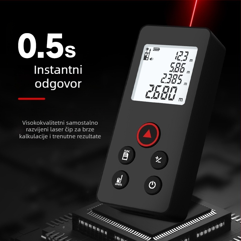 Peak of Rice N40puls Ručni infracrveni laserski daljinomjer za precizno mjerenje površina i udaljenosti
