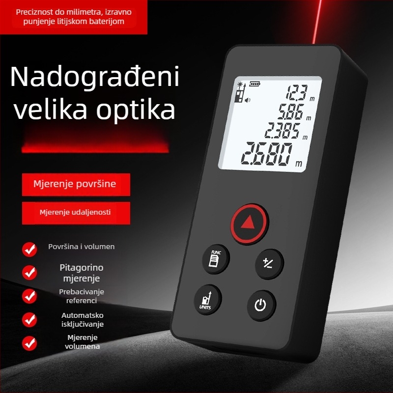 Peak of Rice N40puls Ručni infracrveni laserski daljinomjer za precizno mjerenje površina i udaljenosti