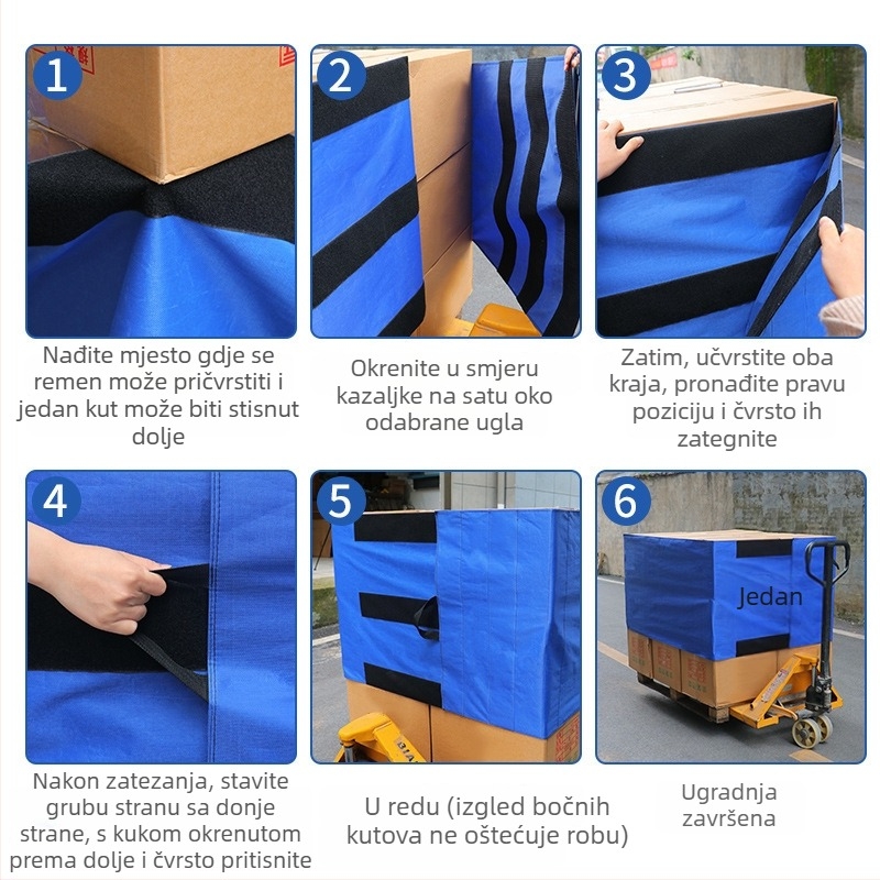Najlonske trake s Velcro za palete i terete, ponovno upotrebljive
