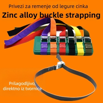 Remeni za teret s kopčom od cinkove legure, traka od najlona-poliester-PP, MH20-25, za sigurno pričvršćivanje prtljage i robe