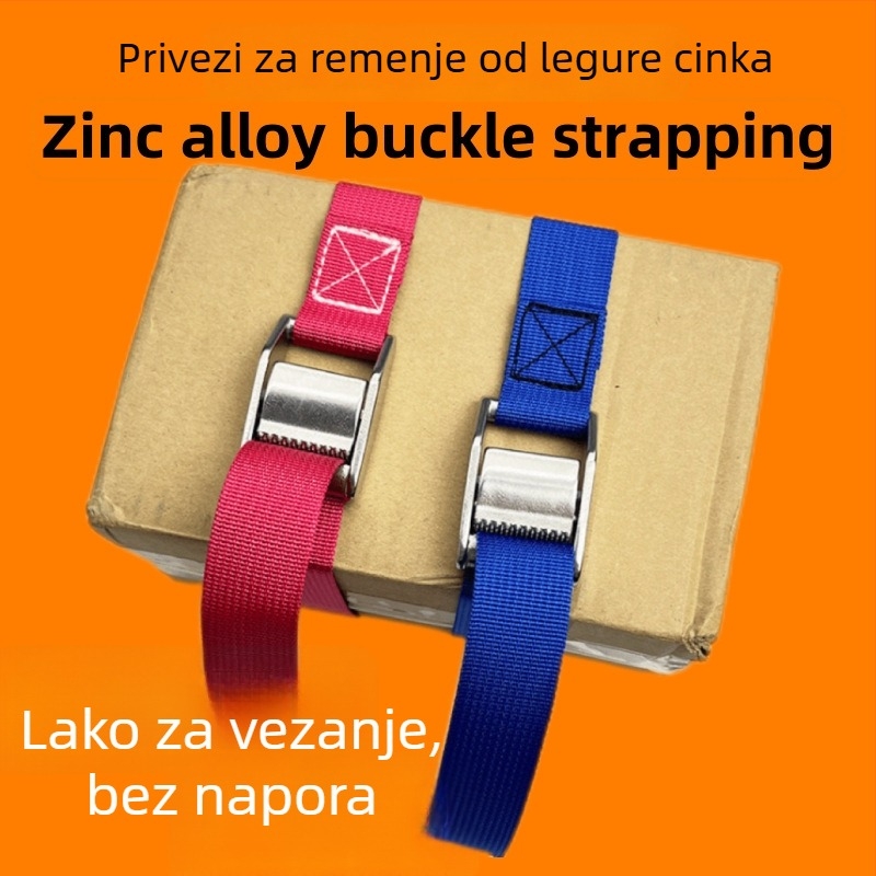 Remeni za teret s kopčom od cinkove legure, traka od najlona-poliester-PP, MH20-25, za sigurno pričvršćivanje prtljage i robe