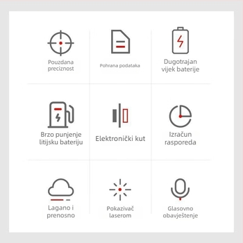 Laserski mjerač udaljenosti – ručni infracrveni mjerač s digitalnim zaslonom, visoka preciznost
