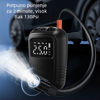 Prijenosna pumpa za zrak u automobilu s USB napajanjem, 220 W, protok zraka 30 L/min, 110-220 V, trajanje rada 5–20 minuta, 690 g