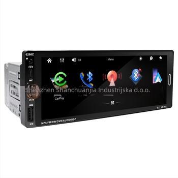 MP5 automobilski navigacijski player s bežičnim CarPlay, Android Auto, OLED zaslon, Bluetooth, napajanje 12-24V DC