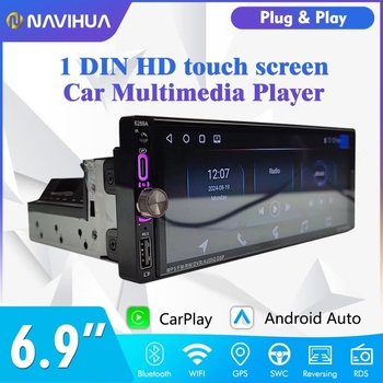 Navihua MP5 auto player Bluetooth, bežični CarPlay i Android navigacija, 2GB+32GB memorije, GPS i Wi-Fi