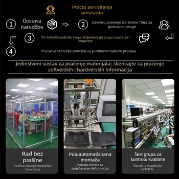 Bežični CarPlay i Android Auto LCD zaslon s reverznim prikazom, Bluetooth povezivanje, podržava više video formata