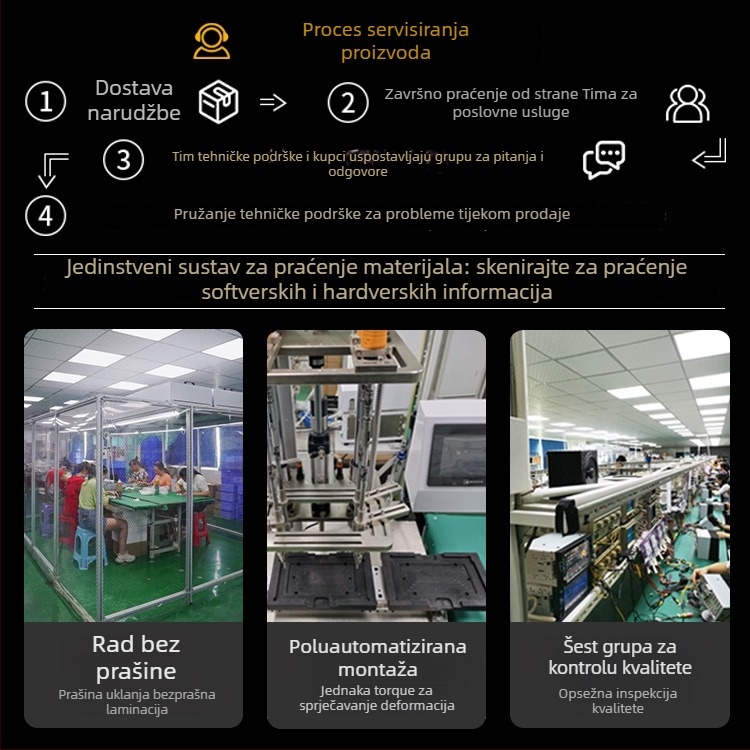 Bežični CarPlay i Android Auto LCD zaslon s reverznim prikazom, Bluetooth povezivanje, podržava više video formata