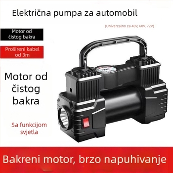 Pumpa za zrak za električna vozila, 220W, digitalni prikaz, dva ili više cilindara, upozoravajuće svjetlo