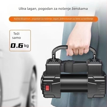 Pumpa za zrak za električna vozila, 220W, digitalni prikaz, dva ili više cilindara, upozoravajuće svjetlo