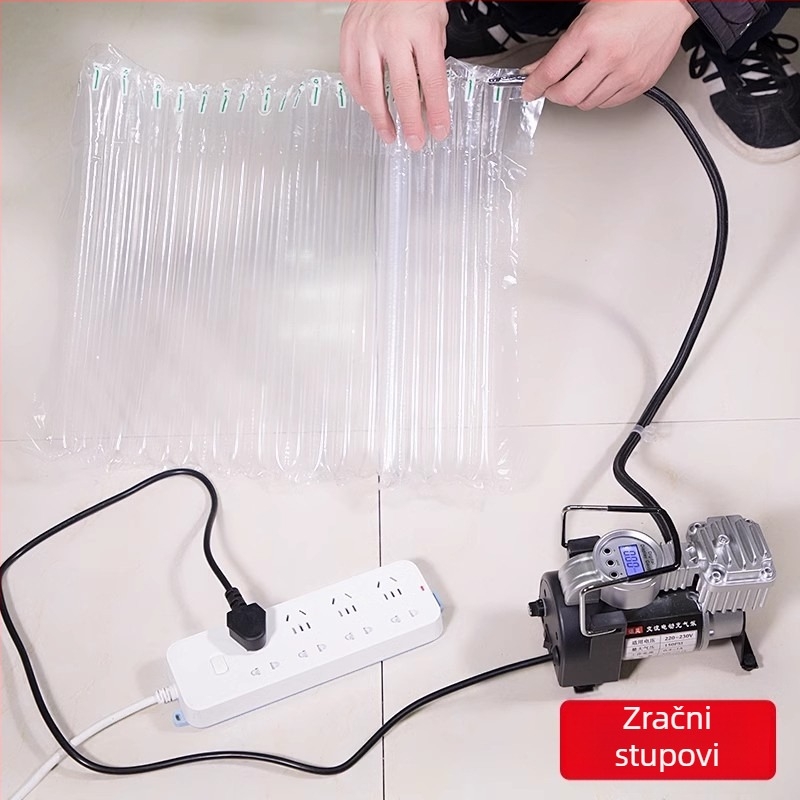 220V kućni inflator s metalnim tijelom, 200W, kabel 1,2 m, manometar, za automobil, bicikl, motocikl, lopte, balone i stup mjehurića