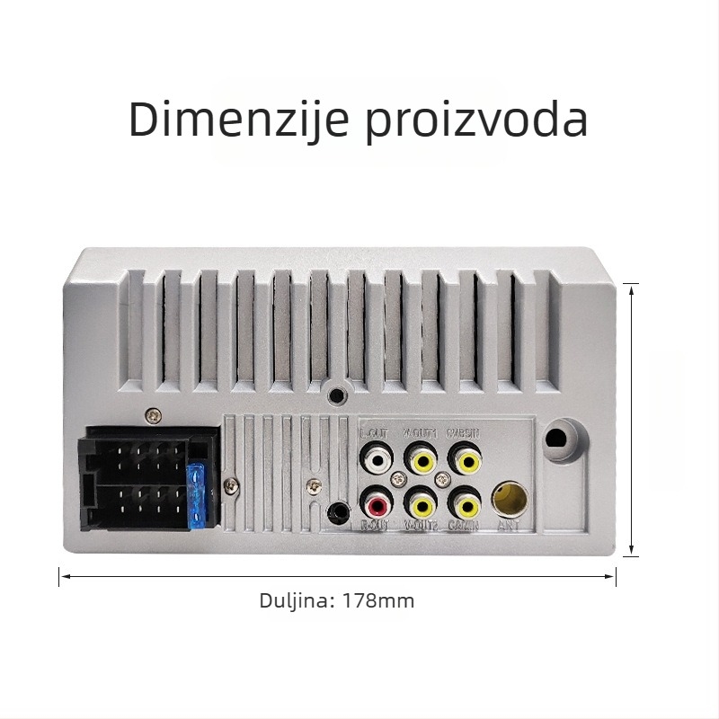 Auto MP5 player s GPS navigacijom, CarPlay, dodirni zaslon, slika za povratno vožnju, LED zaslon