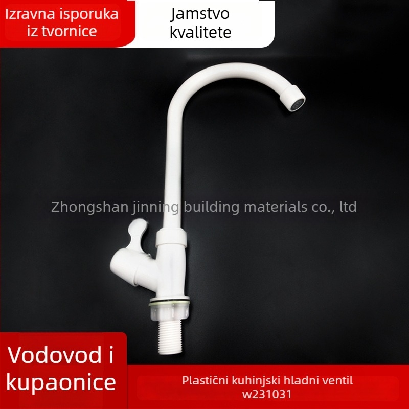 Liansu plastična kuhinjska slavina, keramički disk ventil, DN15, 1,6 MPa, 45°C