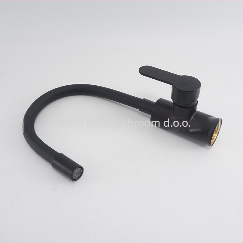 Kuhinjski miješajući faucet, tijelo od cinkove legure, keramni disk ventil, 20 mm ulaz/izlaz, maksimalna temperatura 90°C