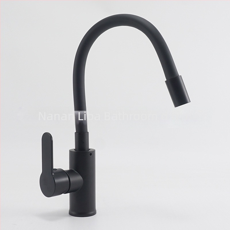 Kuhinjski miješajući faucet, tijelo od cinkove legure, keramni disk ventil, 20 mm ulaz/izlaz, maksimalna temperatura 90°C