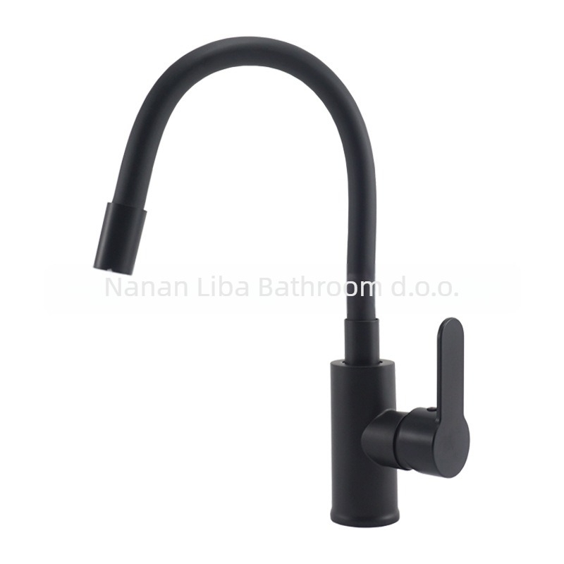 Kuhinjski miješajući faucet, tijelo od cinkove legure, keramni disk ventil, 20 mm ulaz/izlaz, maksimalna temperatura 90°C