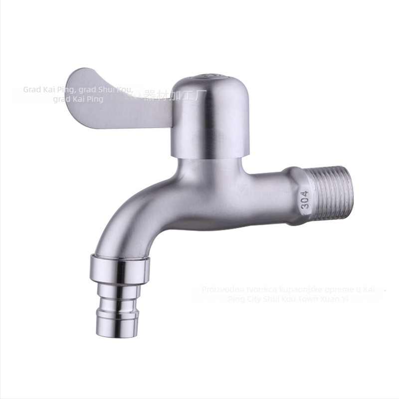 Miješajući slavina za ugradnju u zid, nehrđajući čelik, 10 mm ulaz/izlaz, 10–100°C (ugradnja u zid; nehrđajući čelik; 10 mm ulaz/izlaz; 10–100°C)