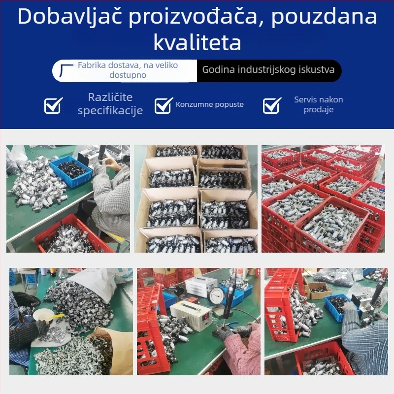 Jezgra pumpe za automobilsku nadimanje guma, jednocilindrična, 100W, 220V, 25 L/min, s manometrom