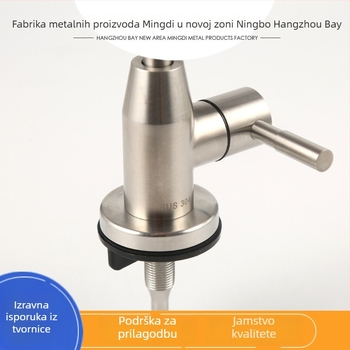 Kuhinjska slavina za izravno piće vode, tijelo od cink legiranog materijala, keramičko bakreno jezgro ventila, nominalni tlak 10 kg, raspon temperature 0–95°C, promjer sjedala ventila 40 mm