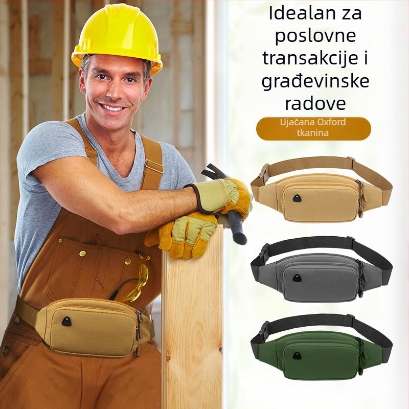 Sportska pojasna torba, platno, unisex, za vanjske sportove