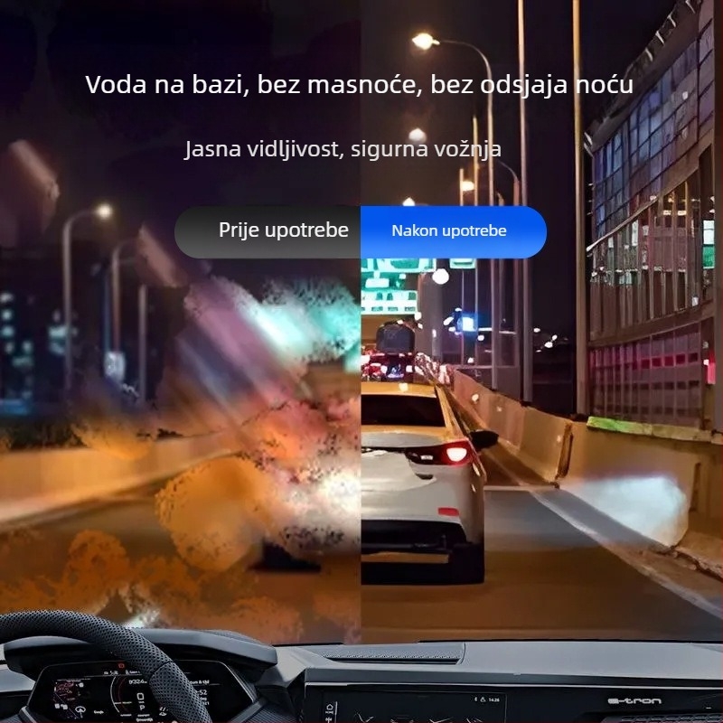 Pjena za uklanjanje masnog filma s prednjeg vjetrobrana | Na bazi površinski aktivne tvari | Marka Real Card | Rok trajanja 3 godine | Standard kvalitete 3655