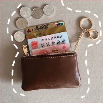 PU kožna novčana torbica za ključeve s džepom za kartice i zatvaračem za novčiće, unisex, gradski minimalistički stil, proljeće 2025