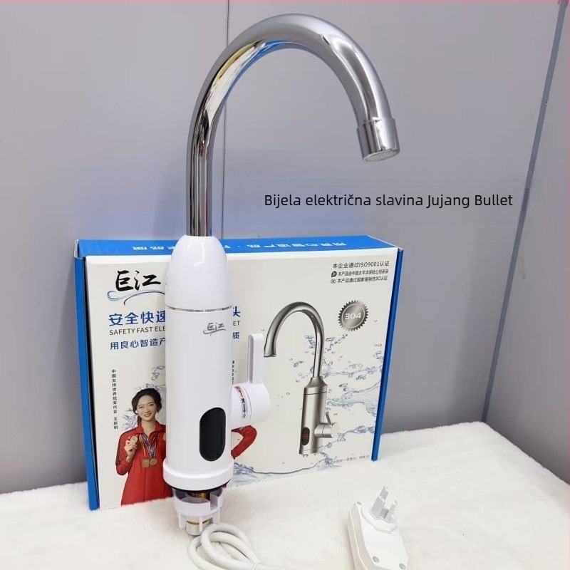 Električni kuhinjski faucet s trenutnim zagrijavanjem (Model F-ef199d-34) - Plastično kućište, 3400W, Keramički disk ventil, Mehaničko upravljanje