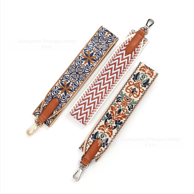 Midsummer remen za torbu — poliester, funkcije: proširenje i smanjenje opterećenja, cvjetni uzorak, proljeće 2025