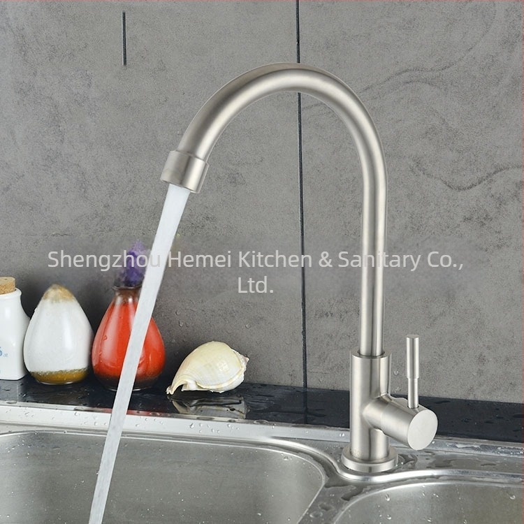 Kuhinjski miješac od nehrđajućeg čelika, model SLT-23006, 18 mm ulaz/izlaz, bakreno jezgro ventila