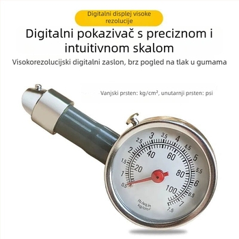 Manometar tlaka u gumama, visoka preciznost, prenosni, detektor tlaka za automobil