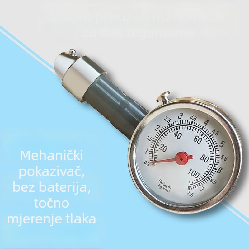 Manometar tlaka u gumama, visoka preciznost, prenosni, detektor tlaka za automobil