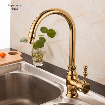 Kuhinjski miješalica europskog stila za sudoperu, bakar, keramičko jezgro, miješanje, model 8898, raspon temperature 0–120 °C