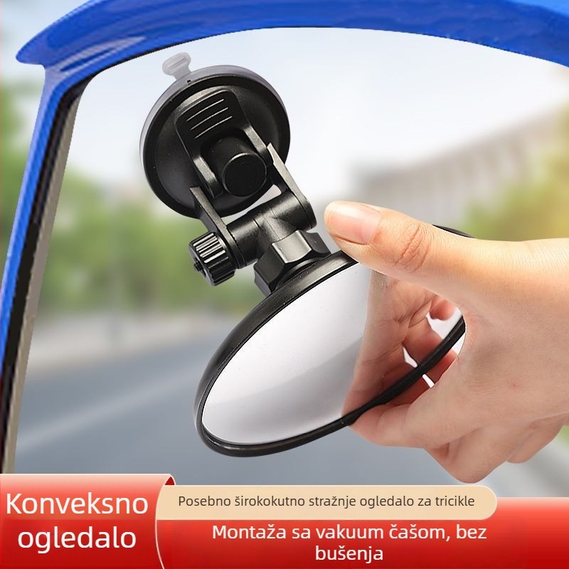 Električni tricikl retrovizor s usisnom prirubnicom – univerzalni retrovizor, unutarnje ogledalo za šminku. Marka: Drugo; Glavno tržište: Ostalo; Privatna marka: Ne