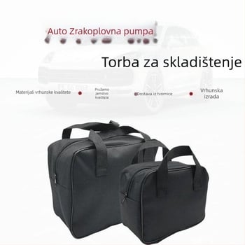 Prijenosna torbica za skladištenje pumpe za zrak u automobilu za više cilindara, 12V, >280W, 70 L/min, digitalni LCD zaslon, automatsko isključivanje