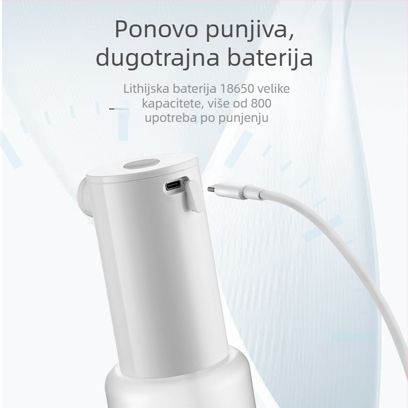 Automatski pjenasti dispenser sapuna, ABS materijal, 280 g, ručno pritiskanje, brend Aojiele