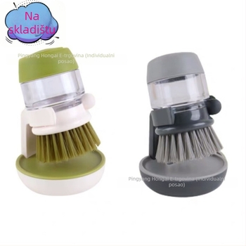 Ručna četka za posuđe s dozom sapuna, plastična, za posude i zdjele, 2023