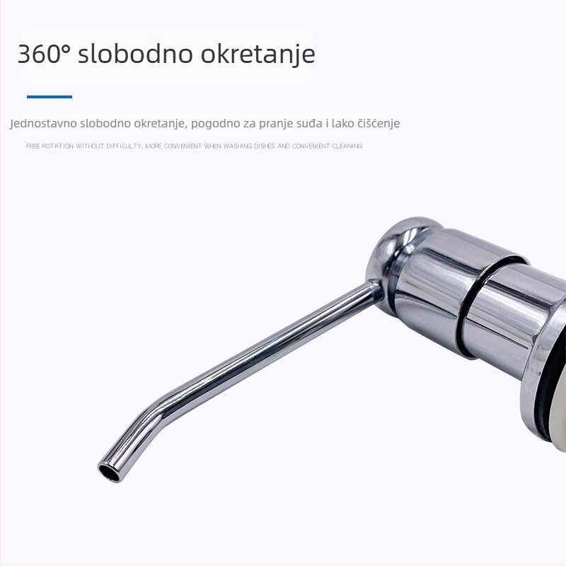 Dozator sapuna za kuhinjski sudoper, ručni tlak, bakren materijal, moderan minimalistički stil, težina 180 g