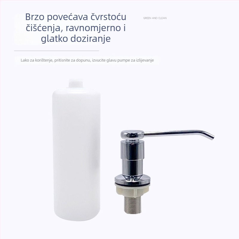 Dozator sapuna za kuhinjski sudoper, ručni tlak, bakren materijal, moderan minimalistički stil, težina 180 g